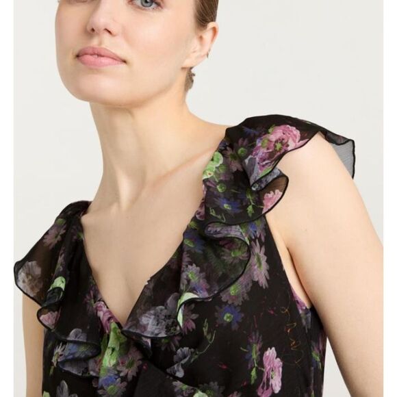 NWT Cinq à Sept Midi | Laure Dress Midnight Multi size 8-D7 - Picture 4 of 7